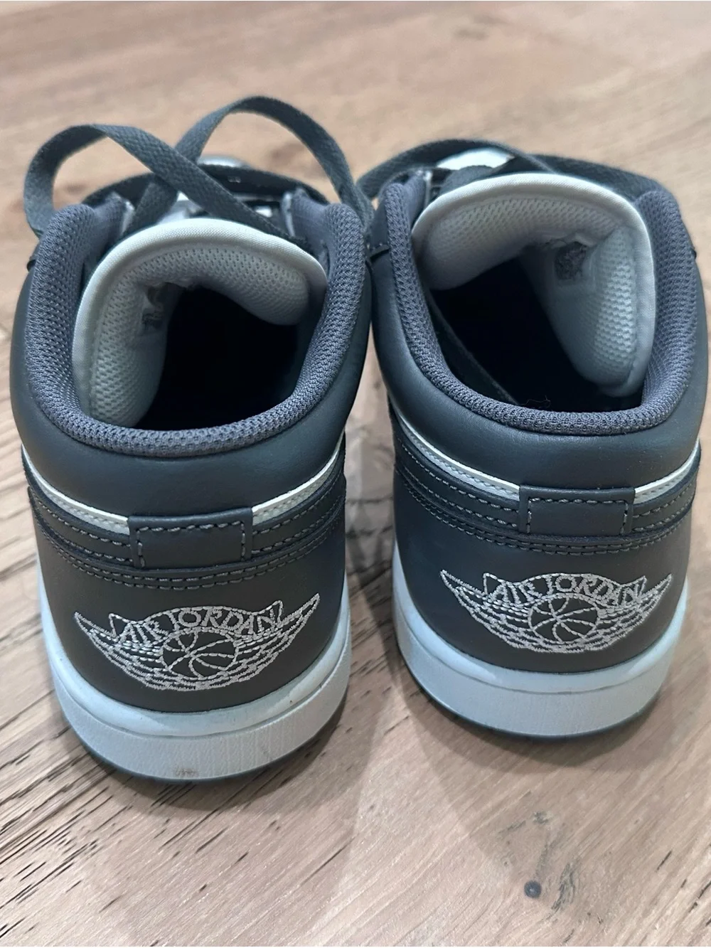 Nike Low-Top Sneakers in White and Dark Gray